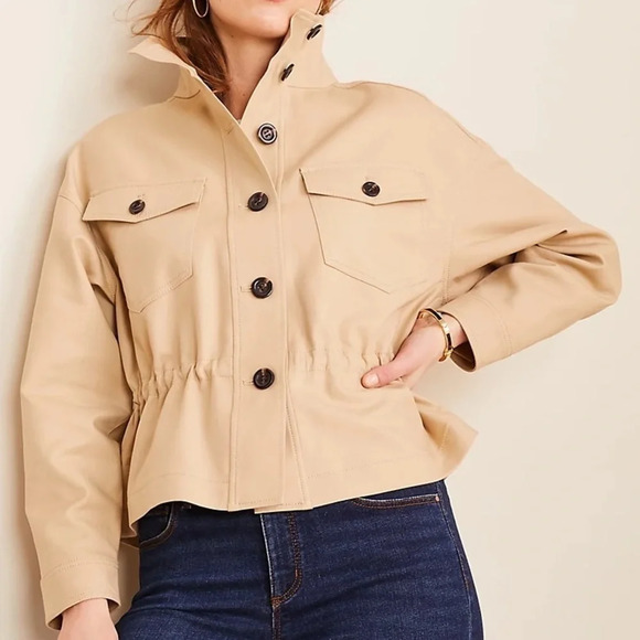 Ann Taylor Jackets & Blazers - NWT AT Drawstring Stand Collar Jacket